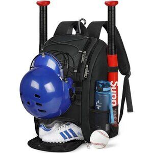 Baseball Bag, Large Softball Bag with Shoe Compartment Waterproof Backpack